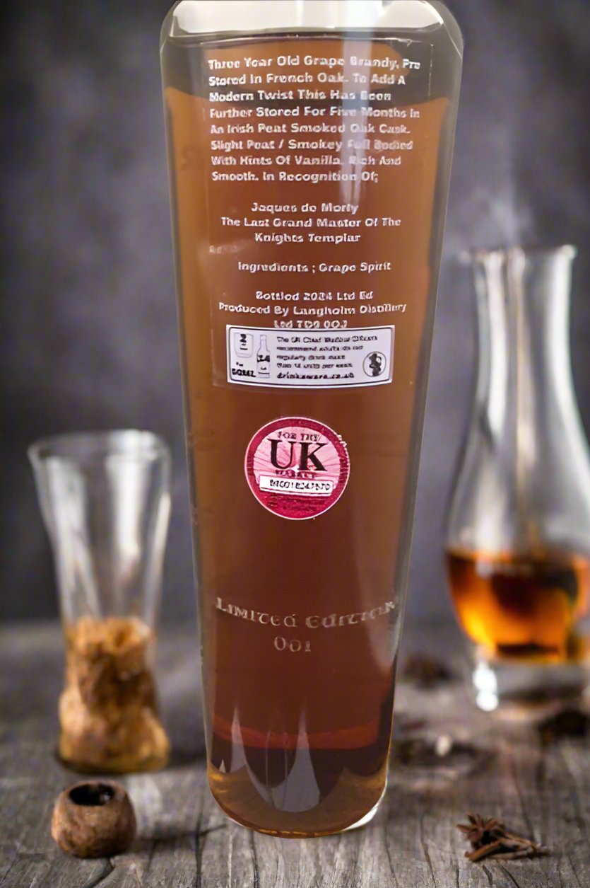 Templar Brandy ( Oak Irish Peat Smoked ) 40%abv 350ml 3yr Old